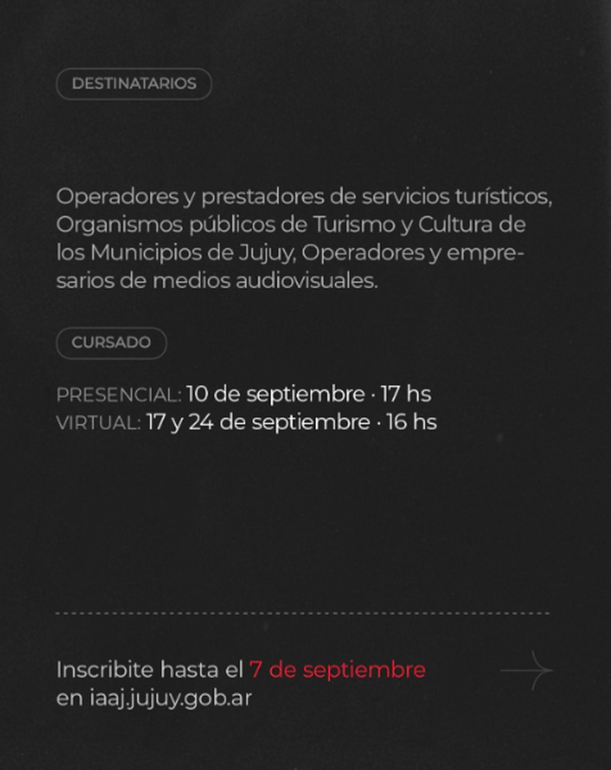 Taller gratuito de Turismo Cinematográfico Taller gratuito de Turismo Cinematográfico