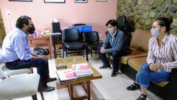 Medina Zar con el Intendente y la  Directora de Cultura de Yala, Santiago Tizón  y Ana Rugeri, respectivamente, abordaron el desarrollo del programa