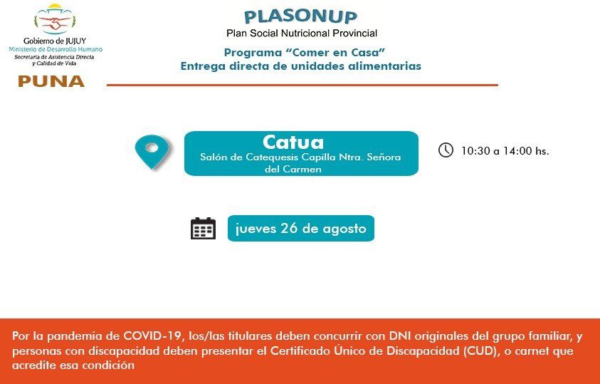 Programa Comer en Casa Programa Comer en Casa