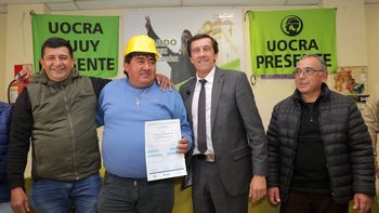 Sadir entregó certificados de capacitación en UOCRA