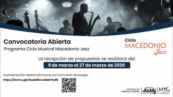 Cultura abre convocatoria para el Ciclo Musical Macedonio Jazz 2026