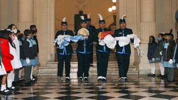 se rindio homenaje al general manuel arias en casa de gobierno