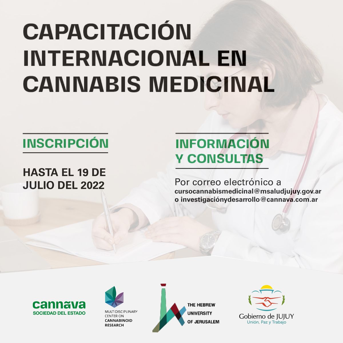 Capacitación internacional en Cannabis medicinal para profesionales de la salud