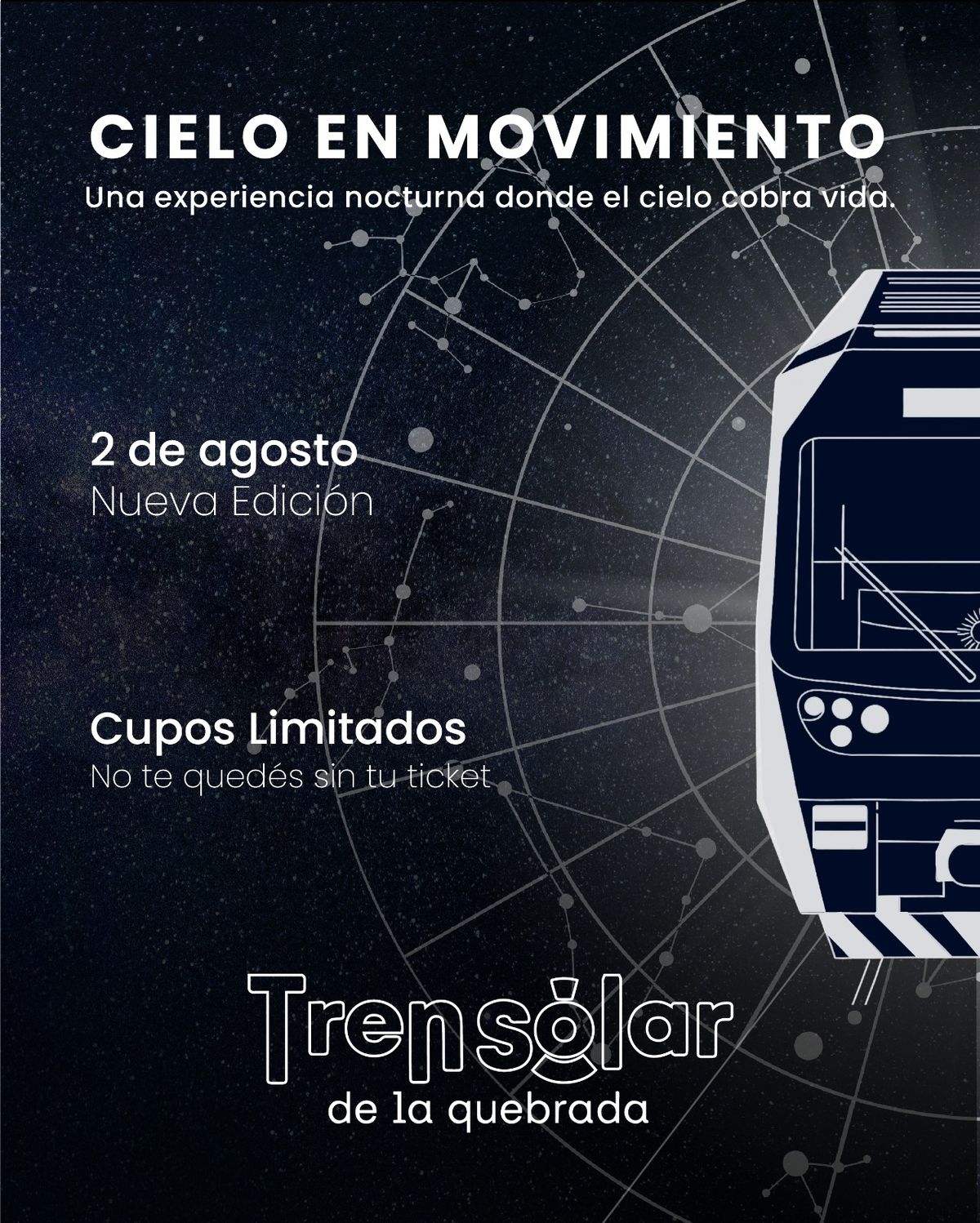 Tren Solar -Cielo En Movimiento- segunda edición 2 de Agosto-