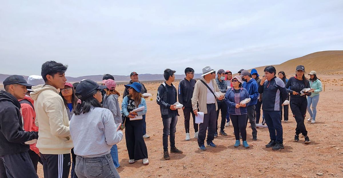 Estudiantes quiaqueños conocieron la inmensidad del parque solar Cauchari