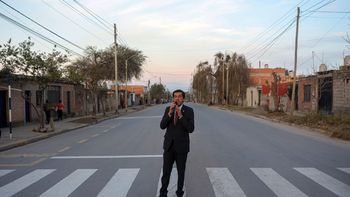 Sadir participó de la inauguración del pavimento de la avenida Pachamama