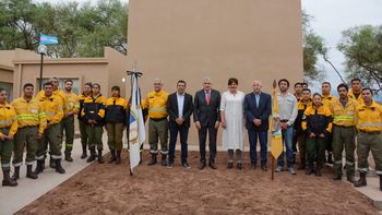 Morales inauguró una nueva Base de Incendios de Vegetación y Emergencias Ambientales en Palma Sola