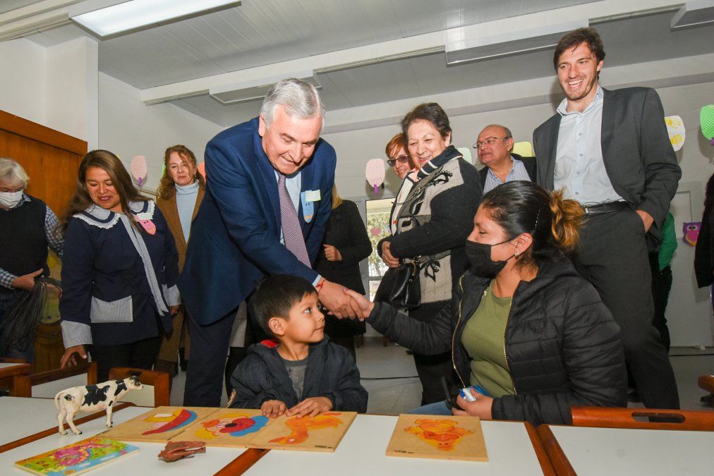 Gerardo Morales inauguró un nuevo jardín de infantes en Perico
