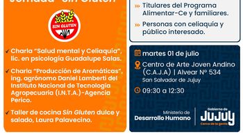 invitan a la jornada abierta de capacitacion ?sin gluten?