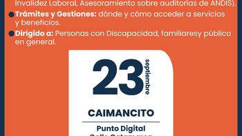 oficina movil de asesoramiento y gestion para personas con discapacidad llega a caimancito