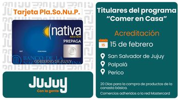 a partir del 15 de febrero acreditaran tarjeta plasonup