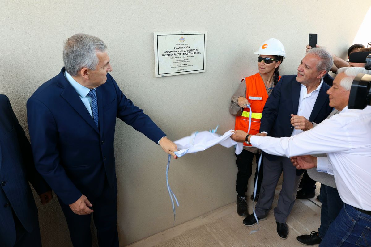 Morales inauguró la ampliación del Parque Industrial de Perico