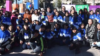 Promocionaron Derechos de las Infancias en Plaza Belgrano