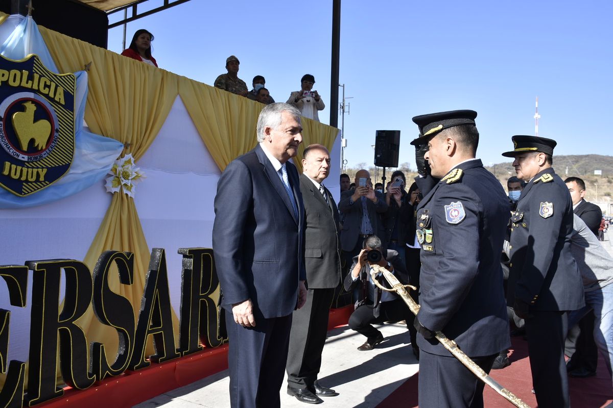 Morales reivindicó el rol de la Policía para recuperar la paz y el respeto en Jujuy