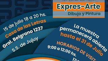 Invitan a la presentación de la muestra de pintura Expres-Arte