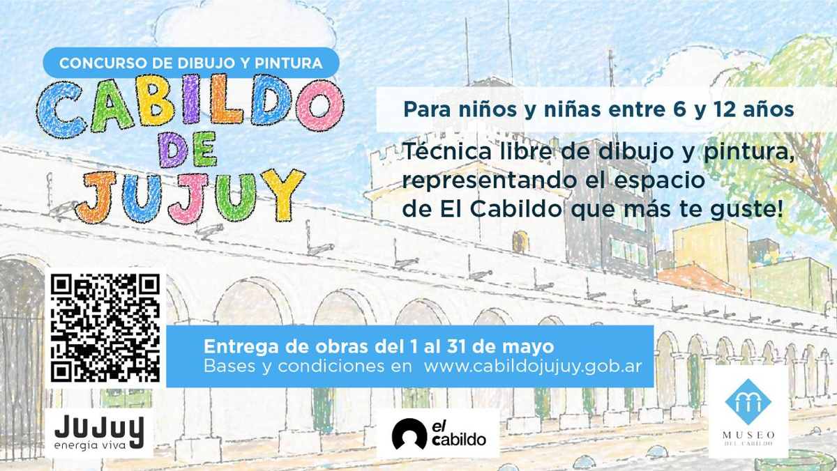 El Museo del Cabildo convoca a niños y niñas a retratar sus rincones favoritos del edificio histórico en un certamen de técnica libre. Las obras se reciben durante todo mayo.
