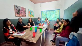 Educación acordó acciones concretas en la Escuela Secundaria Rural N° 2 de Las Escaleras