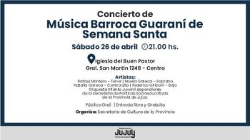 Música Barroca Guaraní de Semana Santa, una propuesta artística y espiritual en la Iglesia del Buen Pastor