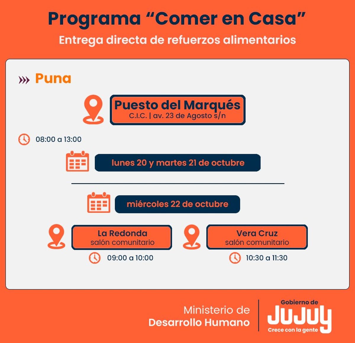 En Puesto del Marqués entregarán refuerzos alimentarios En Puesto del Marqués entregarán refuerzos alimentarios