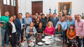 El gobernador Sadir se reunió con sindicatos de toda la provincia