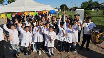 Plaza Socioeducativa en Alto Comedero, encuentro con juegos, música y aprendizaje