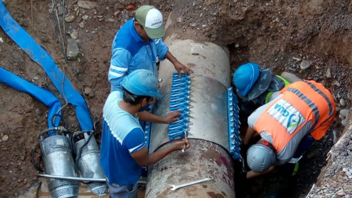 Agua Potable de Jujuy concluyó la reparación del acueducto en Ciudad de Nieva