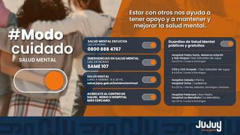Modo Cuidado: Jujuy activa la campaña para proteger la Salud Mental