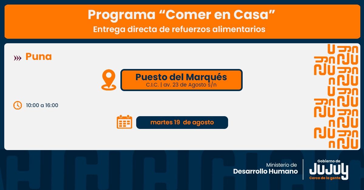 Unidades alimentarias se entregarán en la Puna Unidades alimentarias se entregarán en la Puna