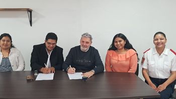 El Tren Solar firmó un convenio de comodato con bomberos voluntarios de Maimará