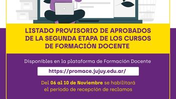 listado provisorio de aprobados de la segunda etapa de los cursos de formacion docente promace listado provisorio de aprobados de la segunda etapa de los cursos de formacion docente promace