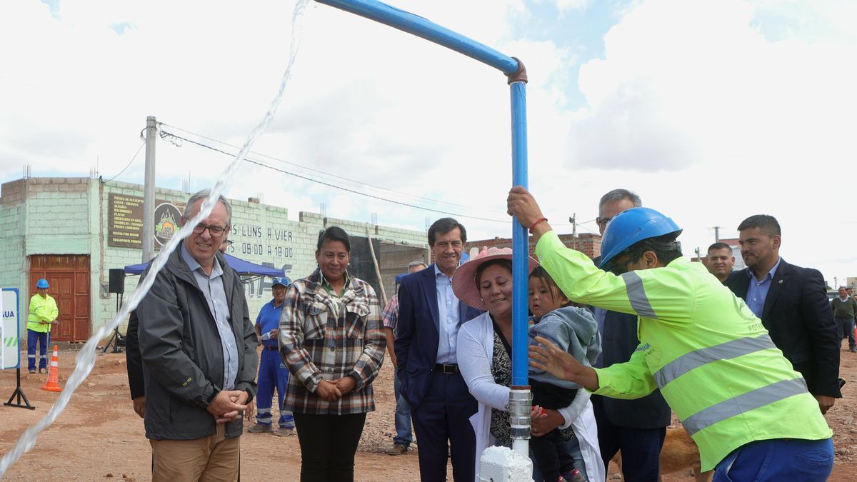 Sadir dejó en funcionamiento una red de agua potable en Humahuaca