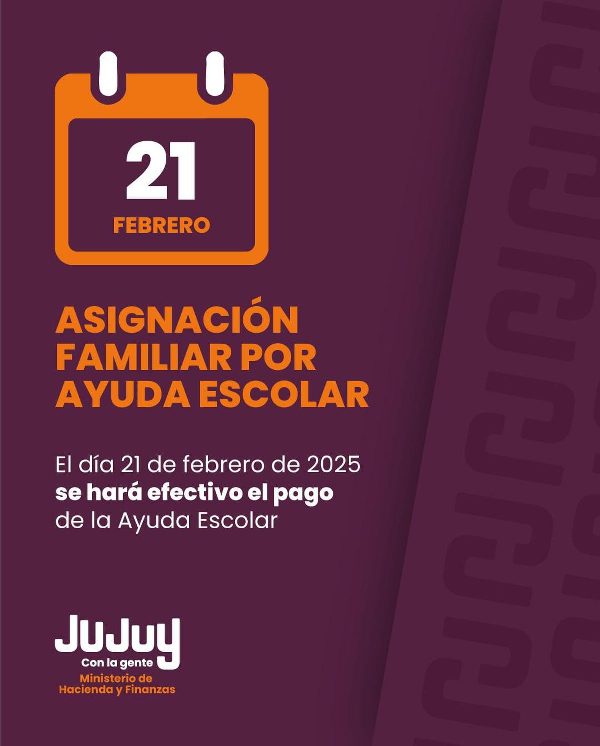 A partir del 21 de Febrero el Gobierno de la Provincia pagará la Ayuda Escolar