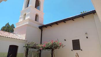avanzan las obras de puesta en valor de la iglesia santa barbara
