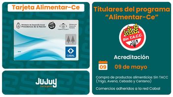 Celiaquía: Acreditación tarjeta AlimentarCe