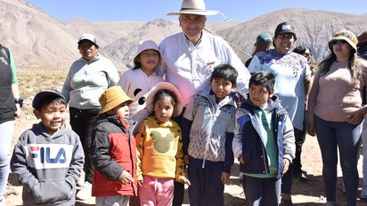 Morales agradeció a la Madre Tierra Tumbaya Grande