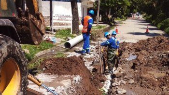 libertador: agua potable realizo obras de saneamiento en distintos barrios