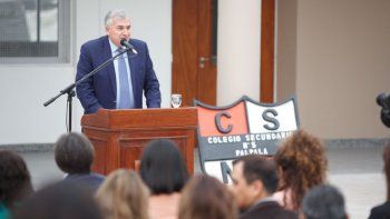 el gobernador morales inauguro el nuevo edificio del secundario nº 5 de palpala