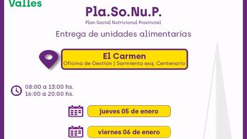 comer en casa: entregaran unidades alimentarias en el carmen