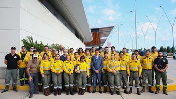 Sadir despidió a brigadistas jujeños que viajaron a combatir el fuego en la Patagonia