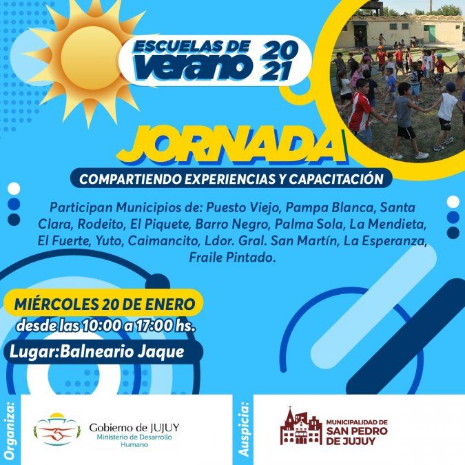 Escuelas de Verano 2021 Jornada Compartiendo Experiencias y Capacitación en San Pedro de Jujuy