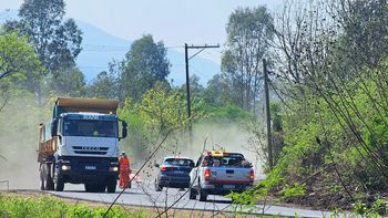obras en la ruta provincial 56: pavimentacion y apertura parcial