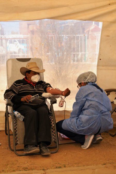 Múltiples prestaciones en operativo sanitario en Abra Pampa