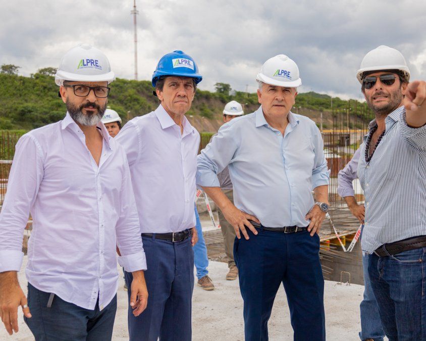 Morales y Sadir observaron los  avances de obras en la Ciudad de las Artes y Federación de Básquet