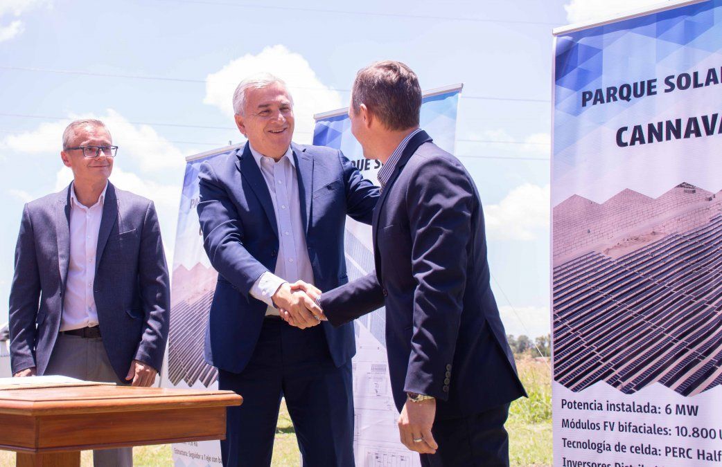 Morales puso en marcha la construcción del parque solar Cannava