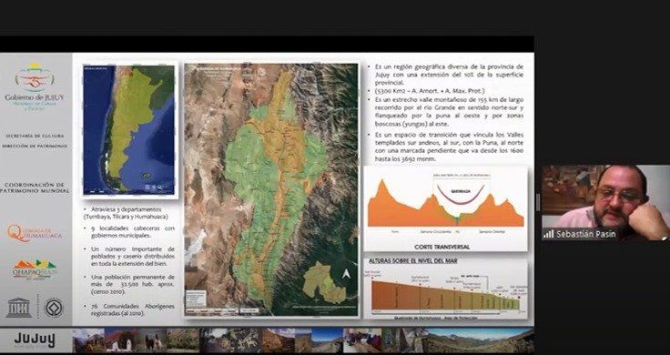 Pasín  presentó detalladamente el sistema y planificación que se lleva adelante en al Quebrada de Humahuaca