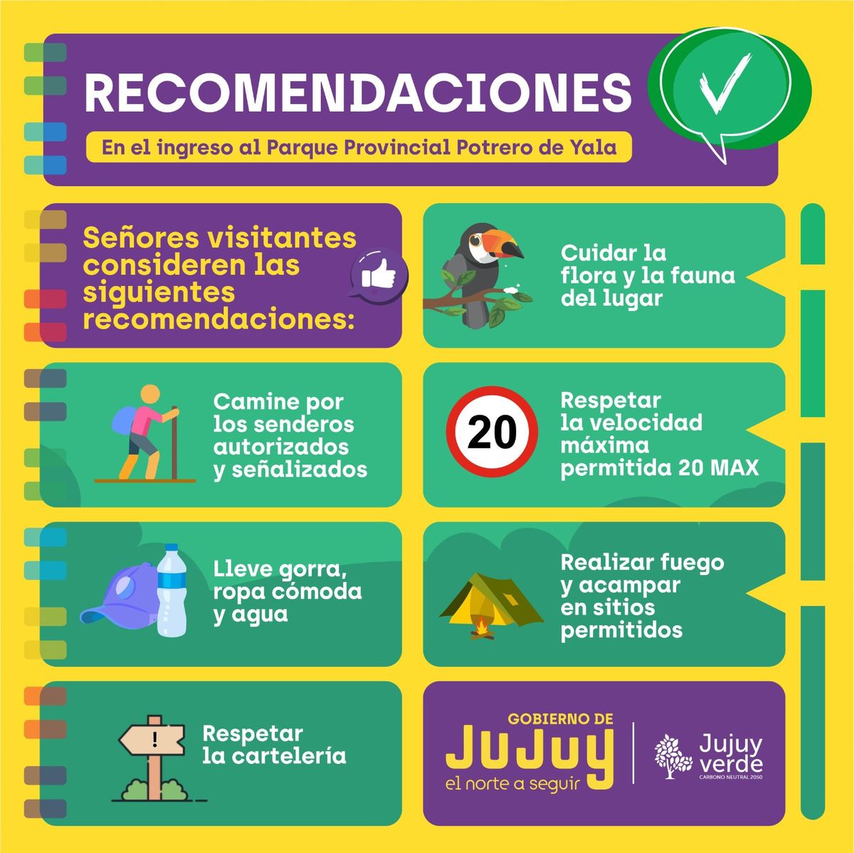 Recomendaciones para visitar el Parque Provincial Potrero de Yala Recomendaciones para visitar el Parque Provincial Potrero de Yala