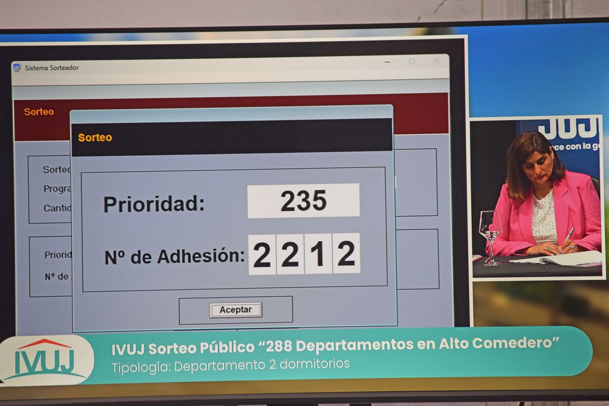 IVUJ: el jueves 4 de diciembre será el Sorteo Público de Viviendas en San Antonio