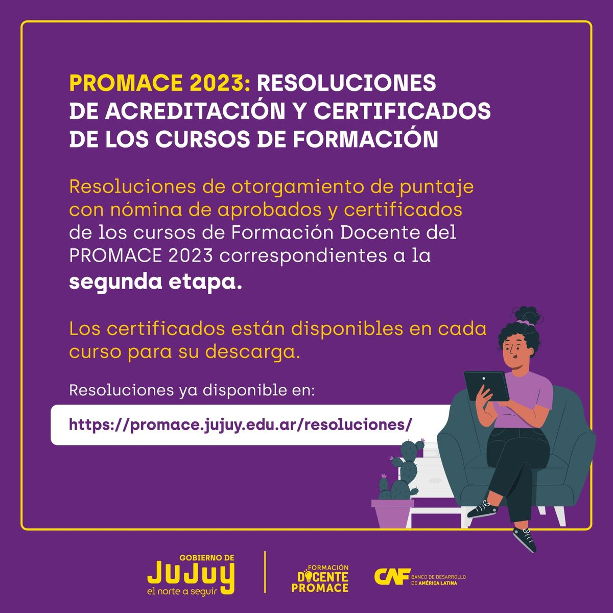 Estn disponibles las Resoluciones de acreditacin y certificados de los cursos de Formacin Docente 2023