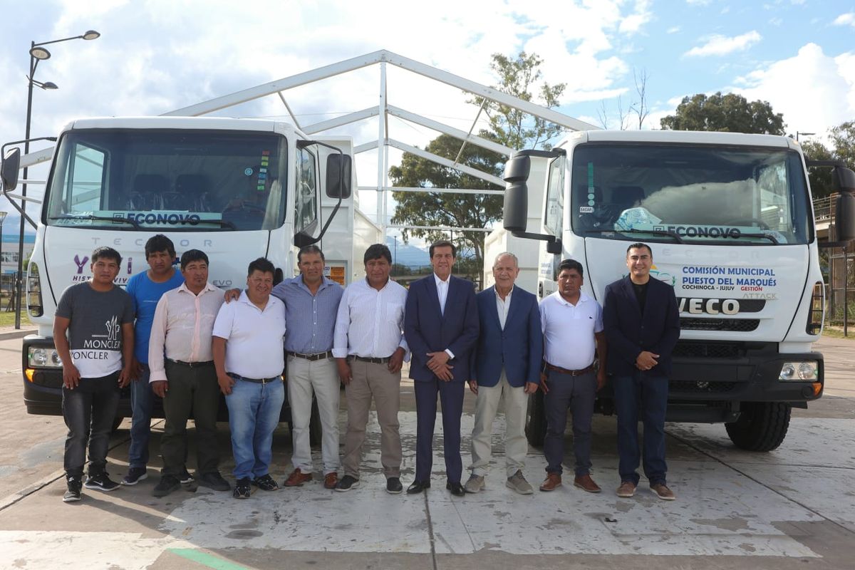 Sadir entregó camiones a Yavi y Puesto del Marqués