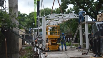 Las obras en el Centro Cultural Lola Mora están al 67% de progreso. Con la colocación de las estructuras de acero, el proyecto se adentra a una nueva etapa. 